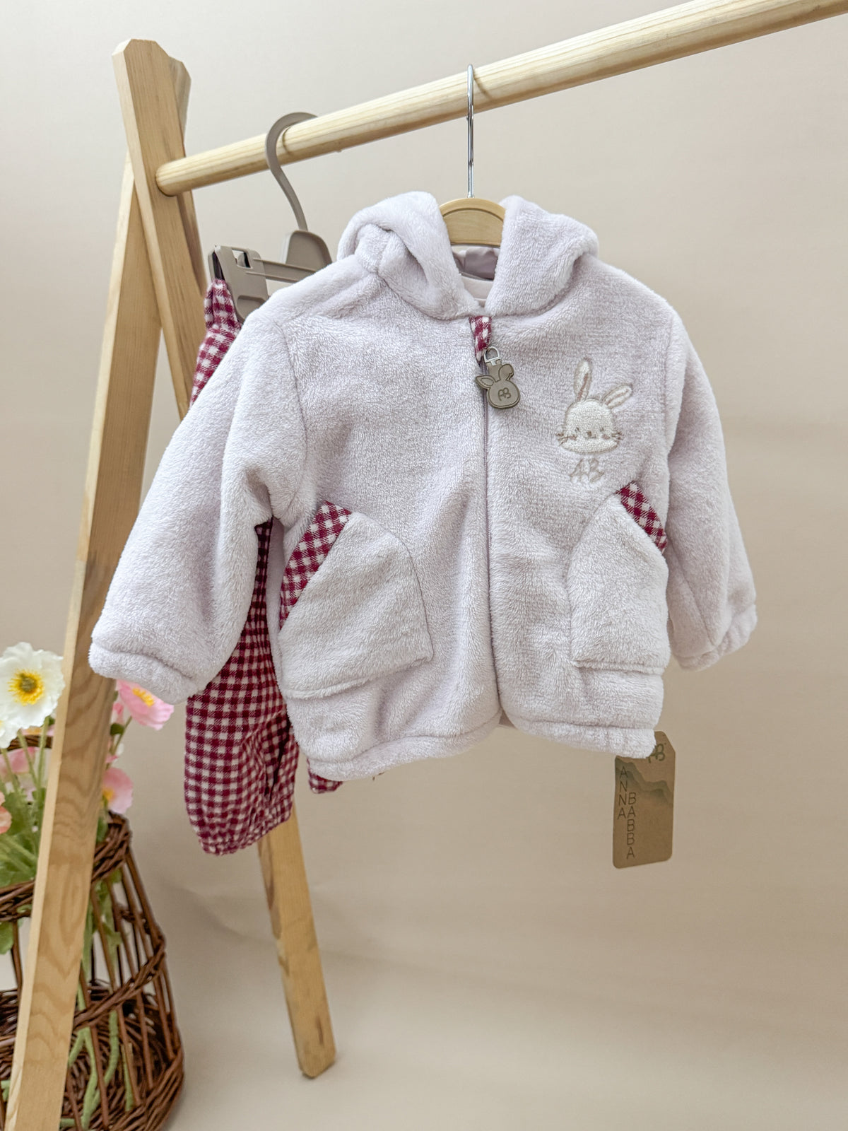 TAKIM 3 LÜ HIRKALI BLUSH BUNNY 20651