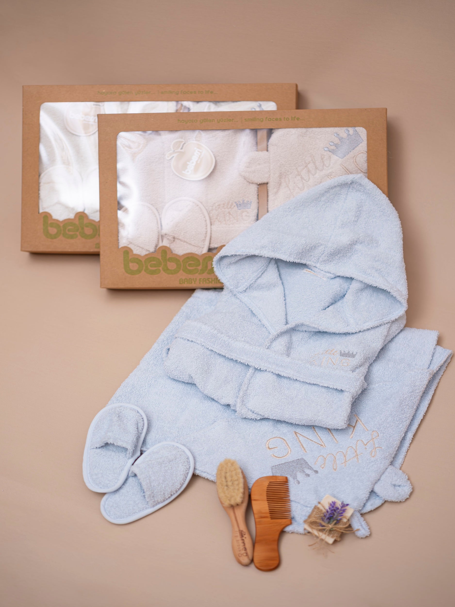 KING BORNOZ SET KUTULU 4243