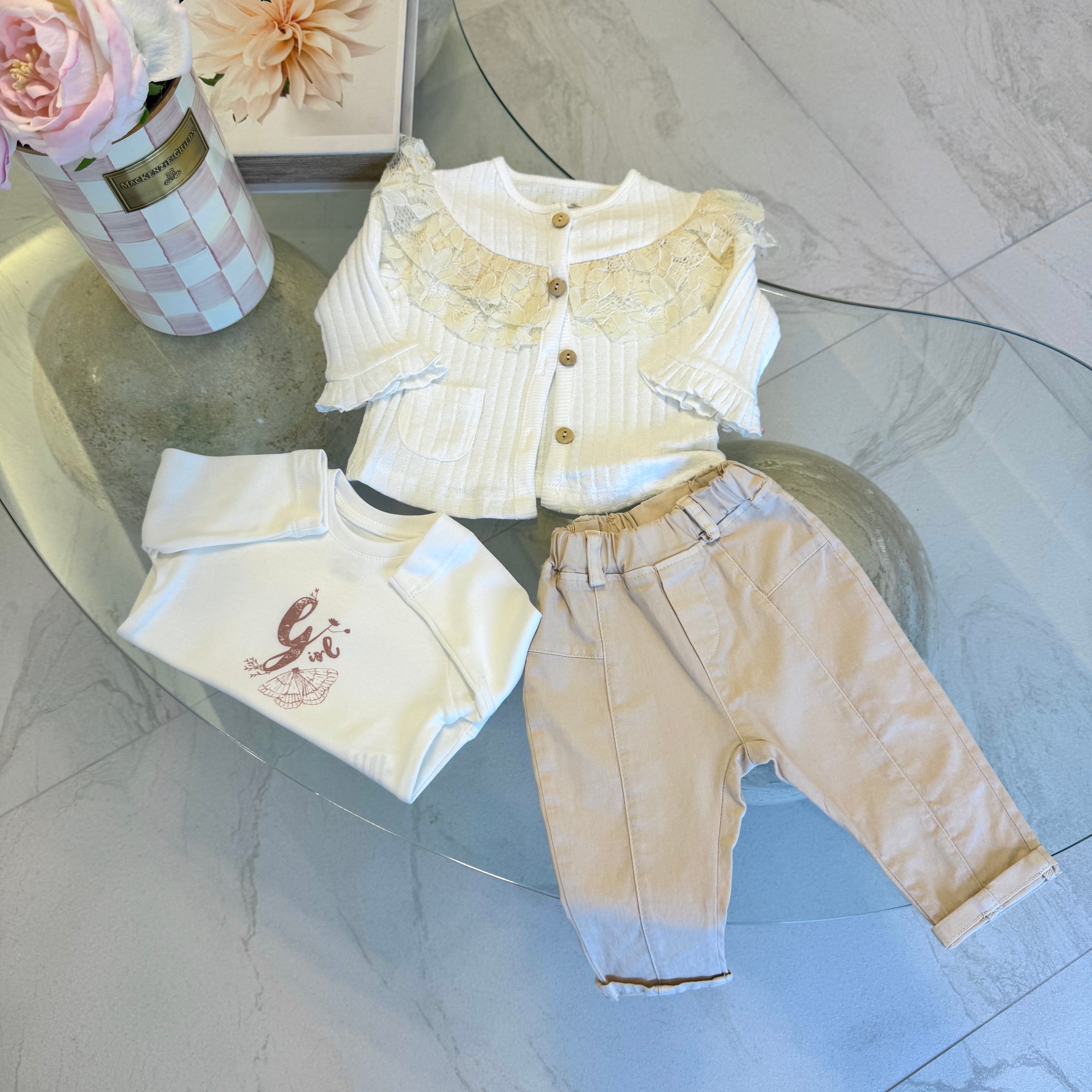 TAKIM 3 LÜ HIRKA DANTELLİ