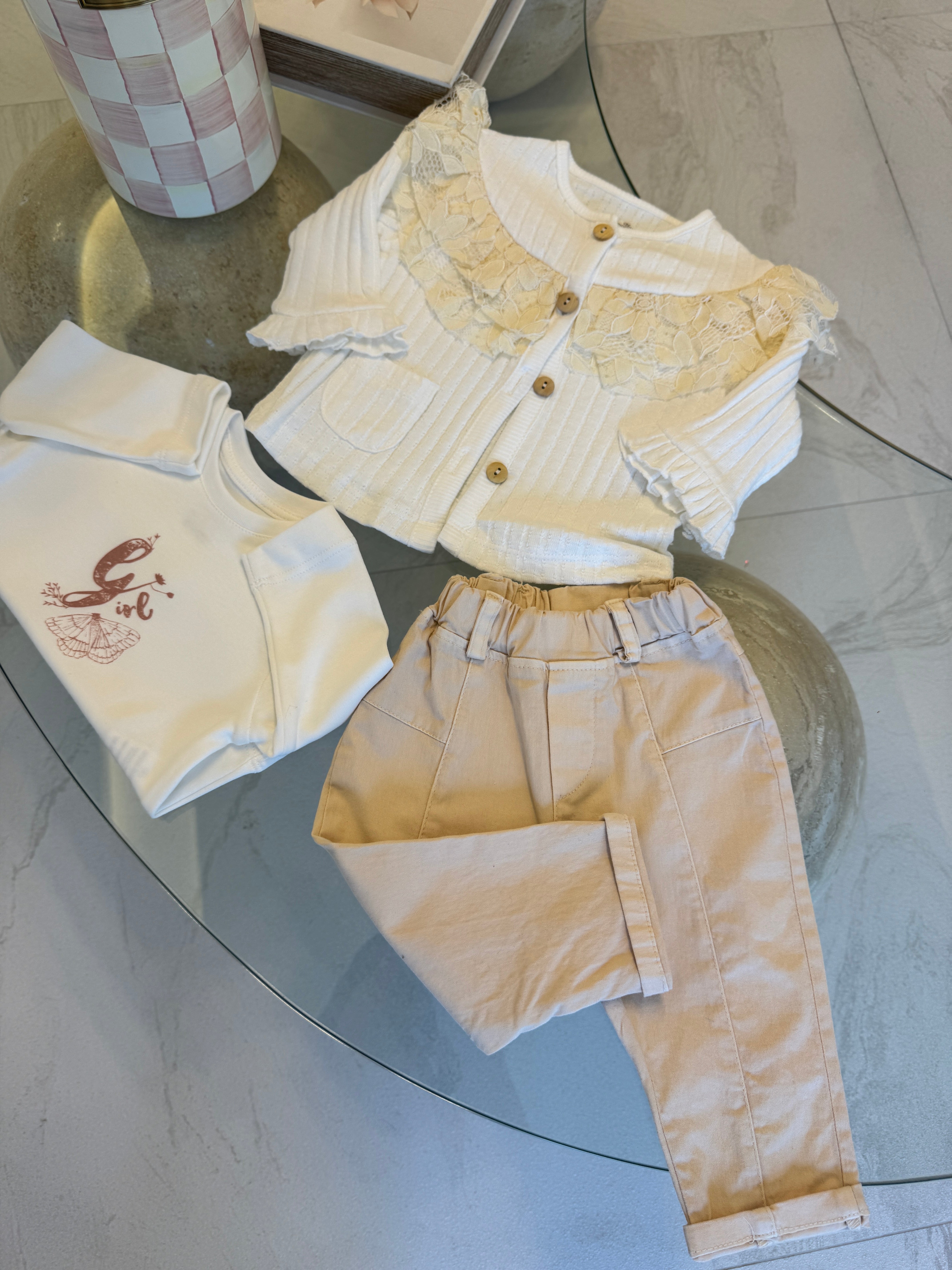 TAKIM 3 LÜ HIRKA DANTELLİ