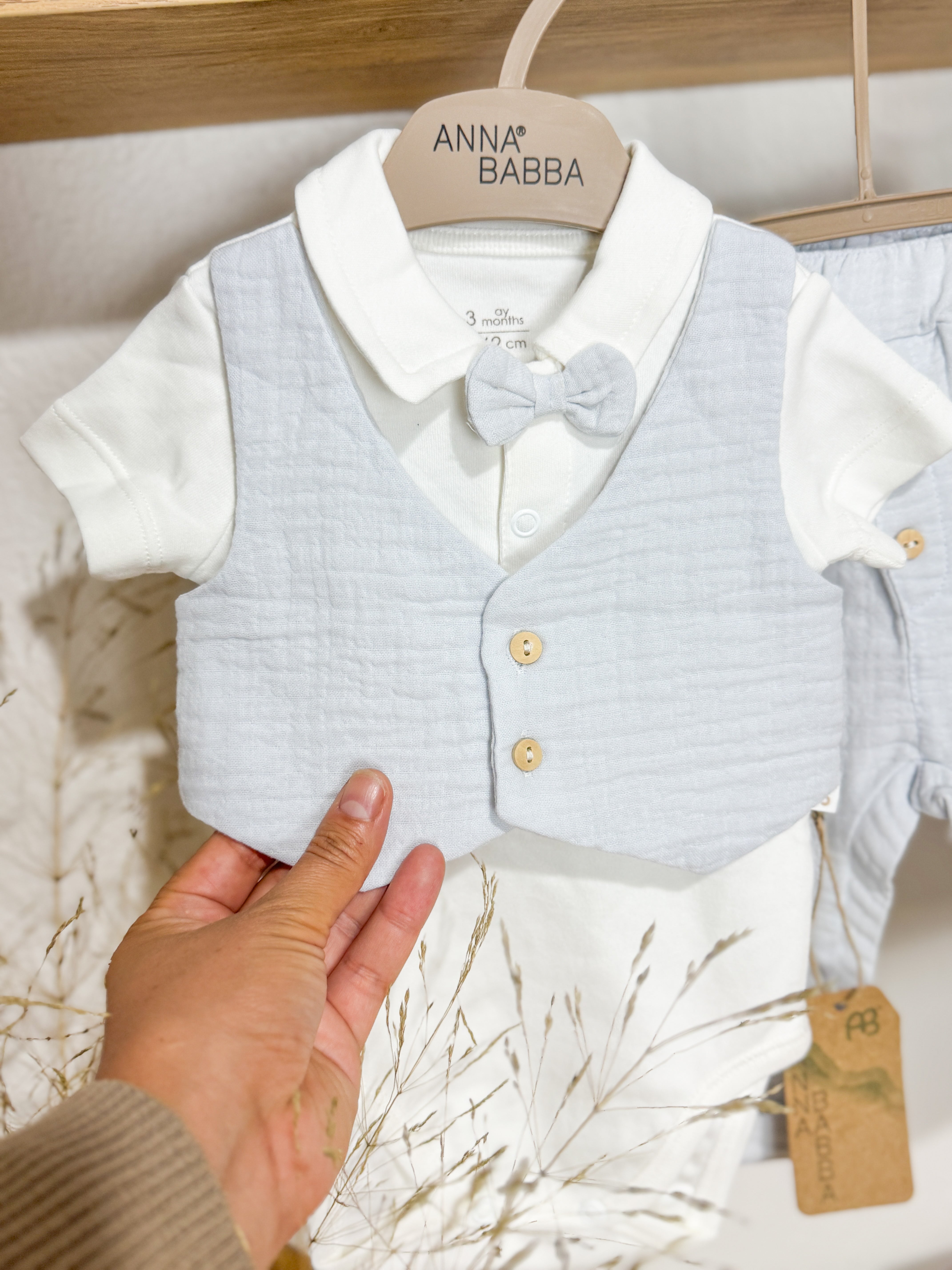 YELEKLİ LİTTLE MAN TAKIM 3 LÜ 20389