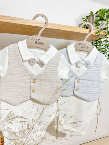 YELEKLİ LİTTLE MAN TAKIM 3 LÜ 20389